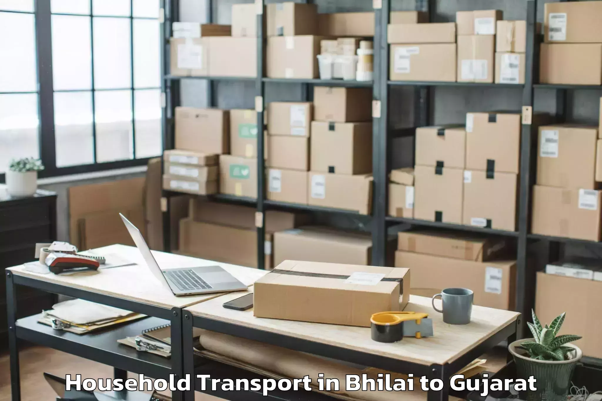 Trusted Bhilai to Ghogha Household Transport